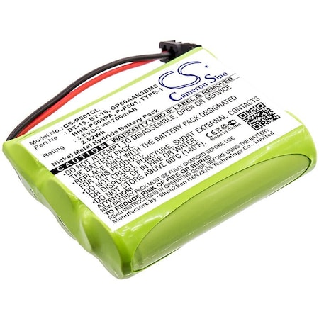 Bsc Preferred GP GP60AAK3BMS GP80AAS3BMX 700mAh Cordless Phone Replacement Battery CS-P501CL.6